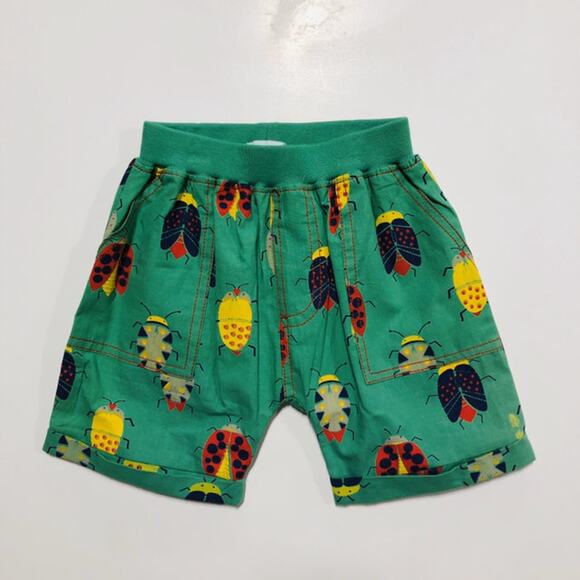 NWT Lilly + Sid 0-3M 3-Piece Woven Short Set-Bugs - Picture 6 of 7